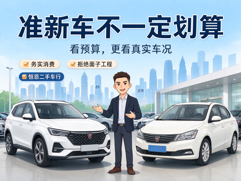 石家庄恒恩二手车 | 石家庄买二手车别盲目追准新车！老陈实话实说，性价比不一定高