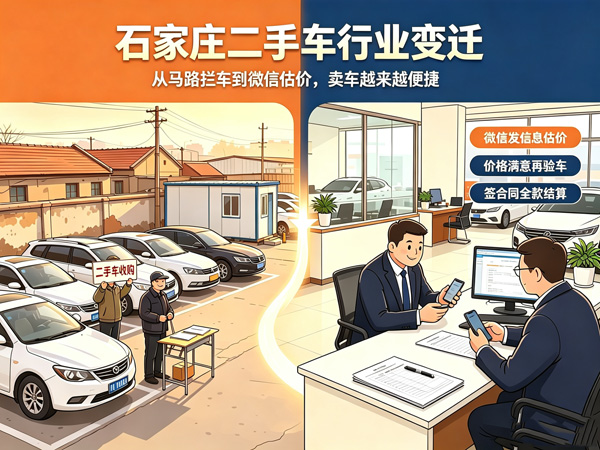 别再傻傻跑市场卖车！石家庄老车行揭秘二手车行业变化发展史
