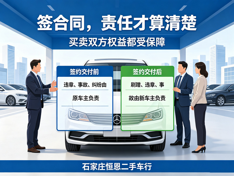 石家庄恒恩二手车 合同签约